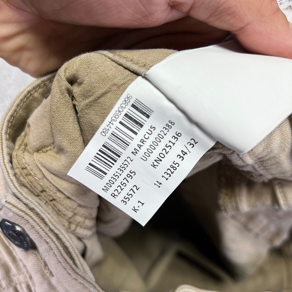 Mavi Jeans Mens 34x32 Marcus Slim Straight Leg Tan Khaki Pants Casual Stains - Picture 12 of 16